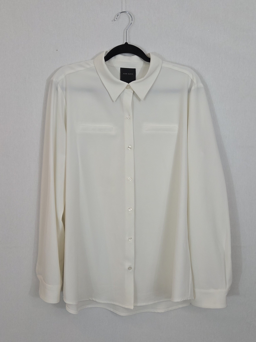 Alex Marie Cream Button-Front Blouse